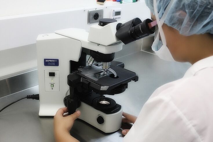 Examen histologique des tissus de papillome pour la présence de cellules malignes. 